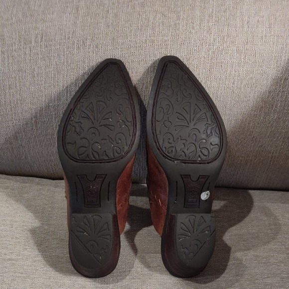 Ariat Juliette Brown Leather Mules with Whipstitch SIZE 6.5 B - Picture 9 of 10